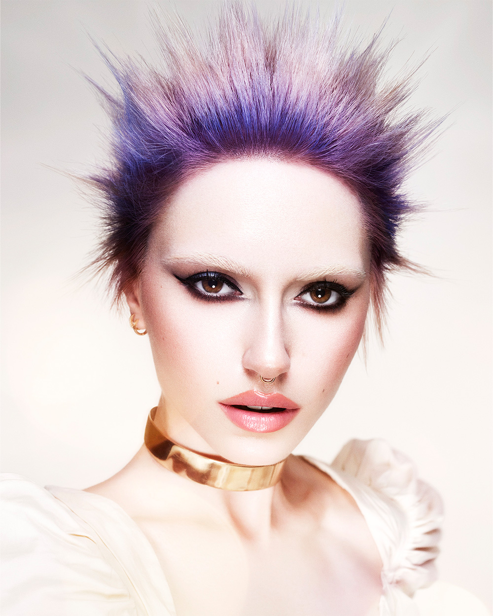 Purple Gradient Spikes - Danny Malone - BHA Northern Ireland Hairdresser of the Year 2026 Finalist Collection
